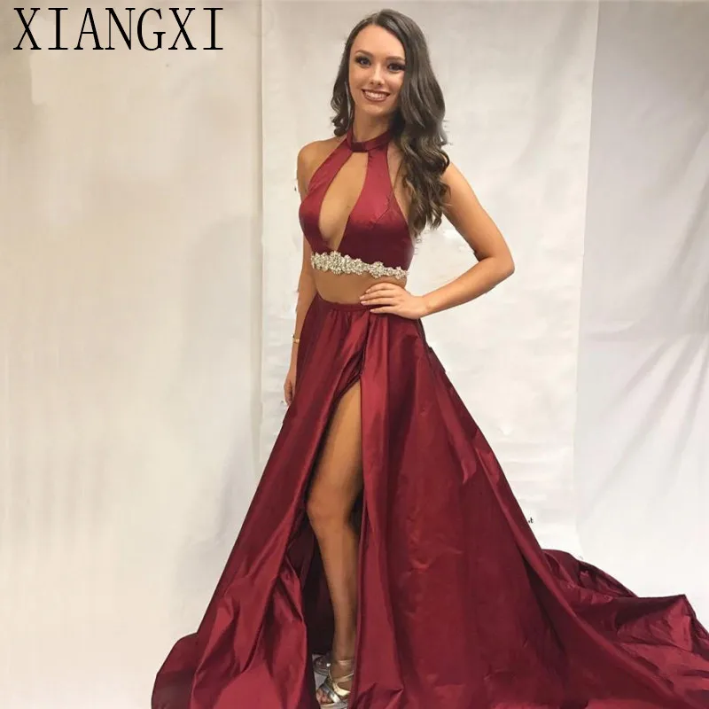2019 2 piece prom dresses