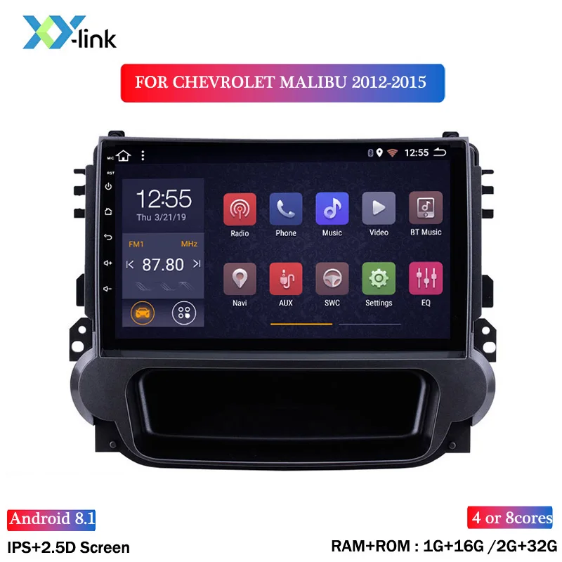 Автомагнитола на Android с 9 дюймовым экраном мультимедийный dvd плеер для chevrolet MALIBU 2012