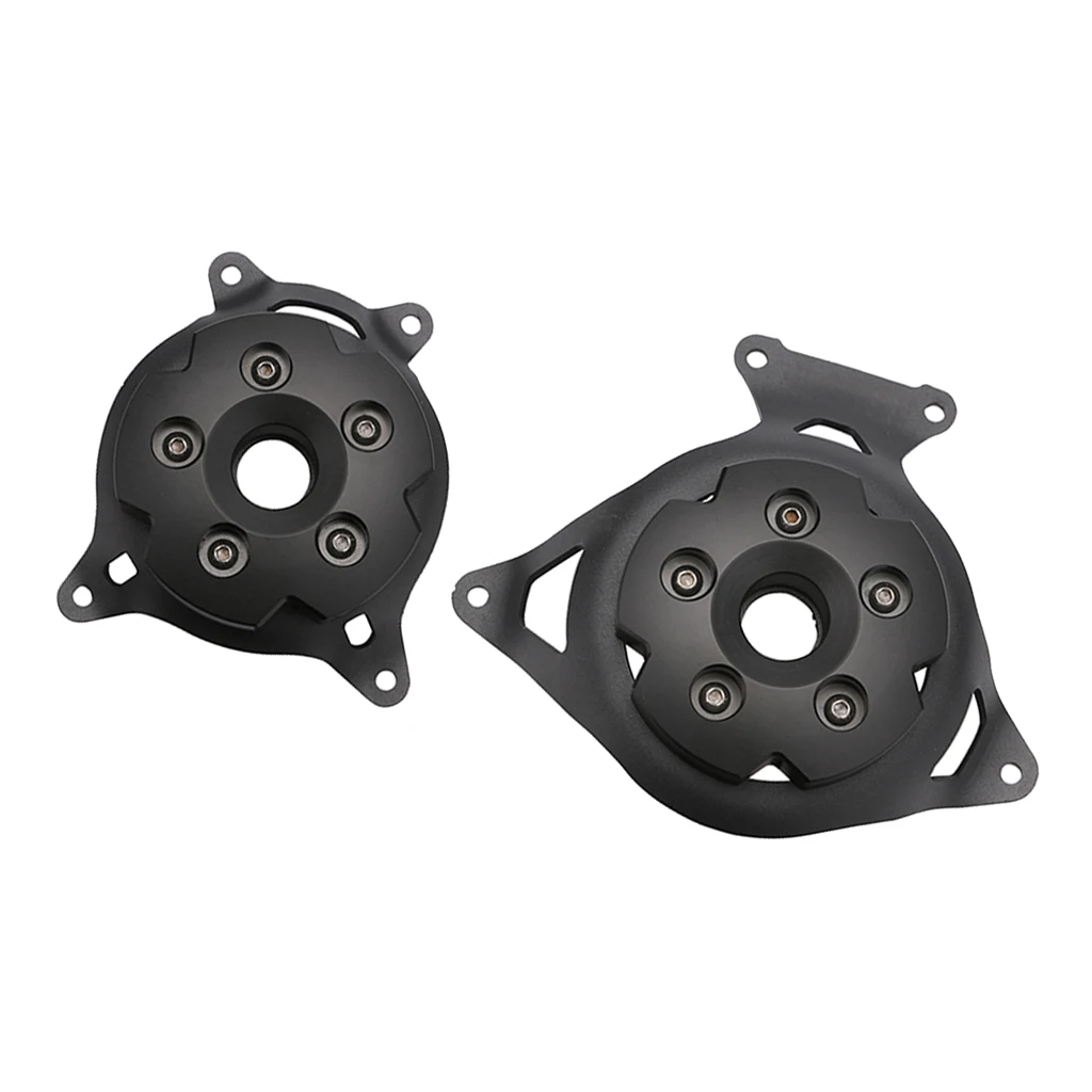 2pcs Derby Timer Cover Points Cover Engine Stator Cover for Kawasaki Z800 Z 800 Z750 Z 750, Black