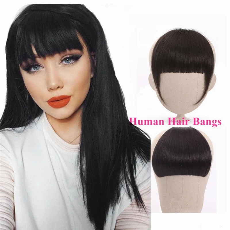 Halo Lady Beauty блонд человеческие волосы челка на клипсах для наращивания бразильские