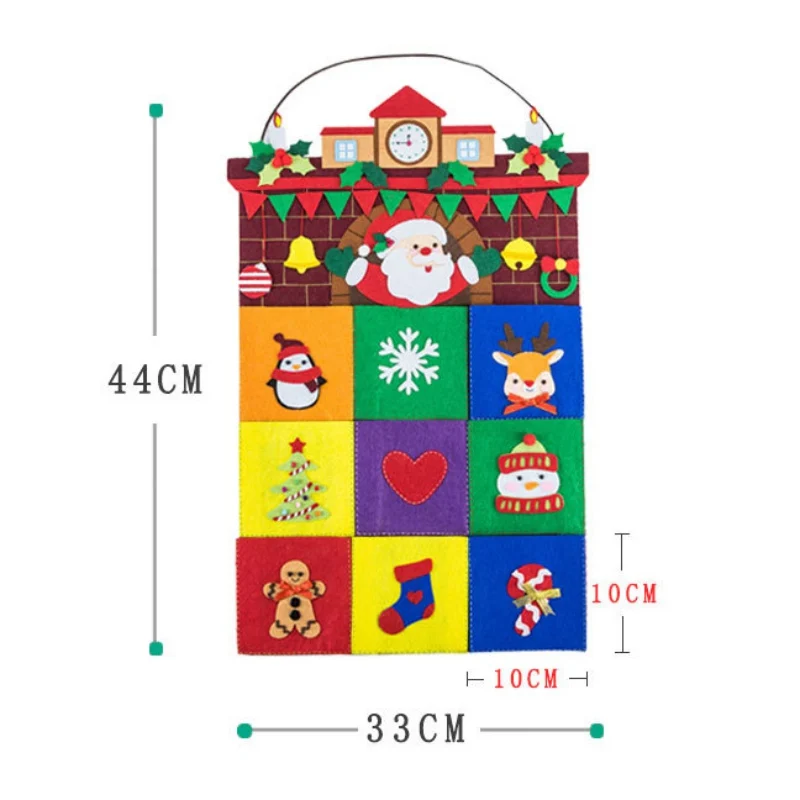 Merry Christmas чулки Висячие подарочные пакеты DIY войлок украшения аксессуары нетканый ручной работы материал комплект HH