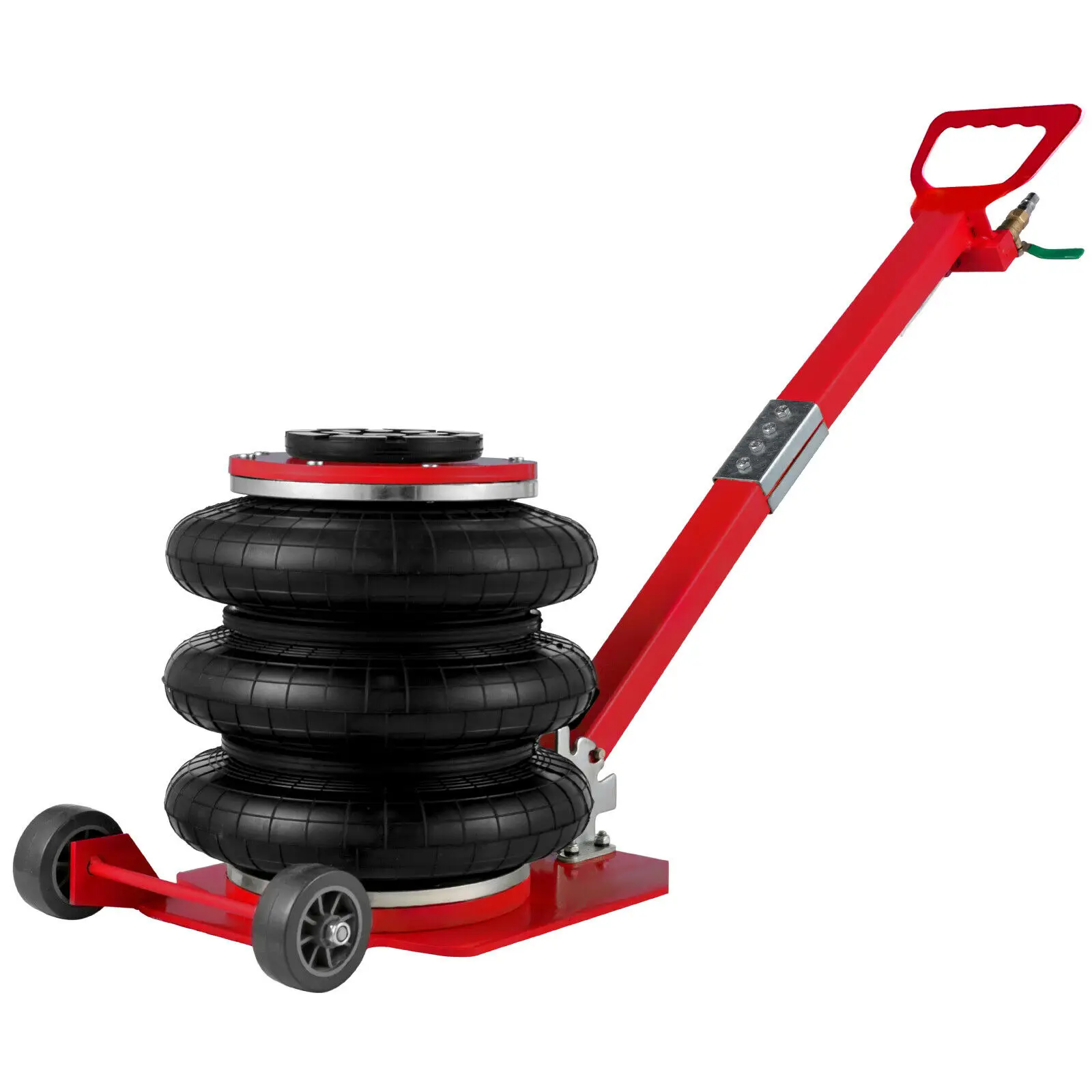 3 Ton Car Pneumatic Jack Triple Bag Air Jack with Adjustable Handle Fast Lifting Height 16 Inch/40cm for Minivan SUV ORV