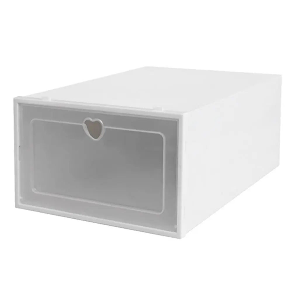 

Transparent shoe box storage shoe boxes thickened dustproof shoes organizer box can be superimposed combination shoe cabinet