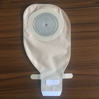 

30 Pcs Ostomy Bag Back Window Double Side Cut Line 70mm 75mm Velcro Closure Colostomy Bags Stoma Pouch for Adult