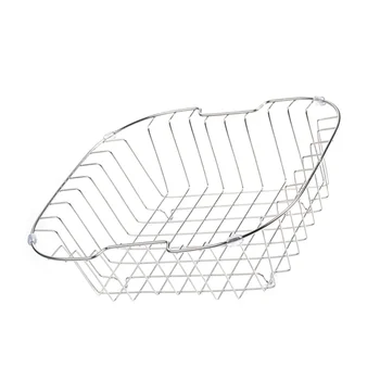 

Stainless Steel Over The Sink Colander Professional Strainer Basket Dish Drying Rack Sink Drain Basket Wire Basket For Kitchen