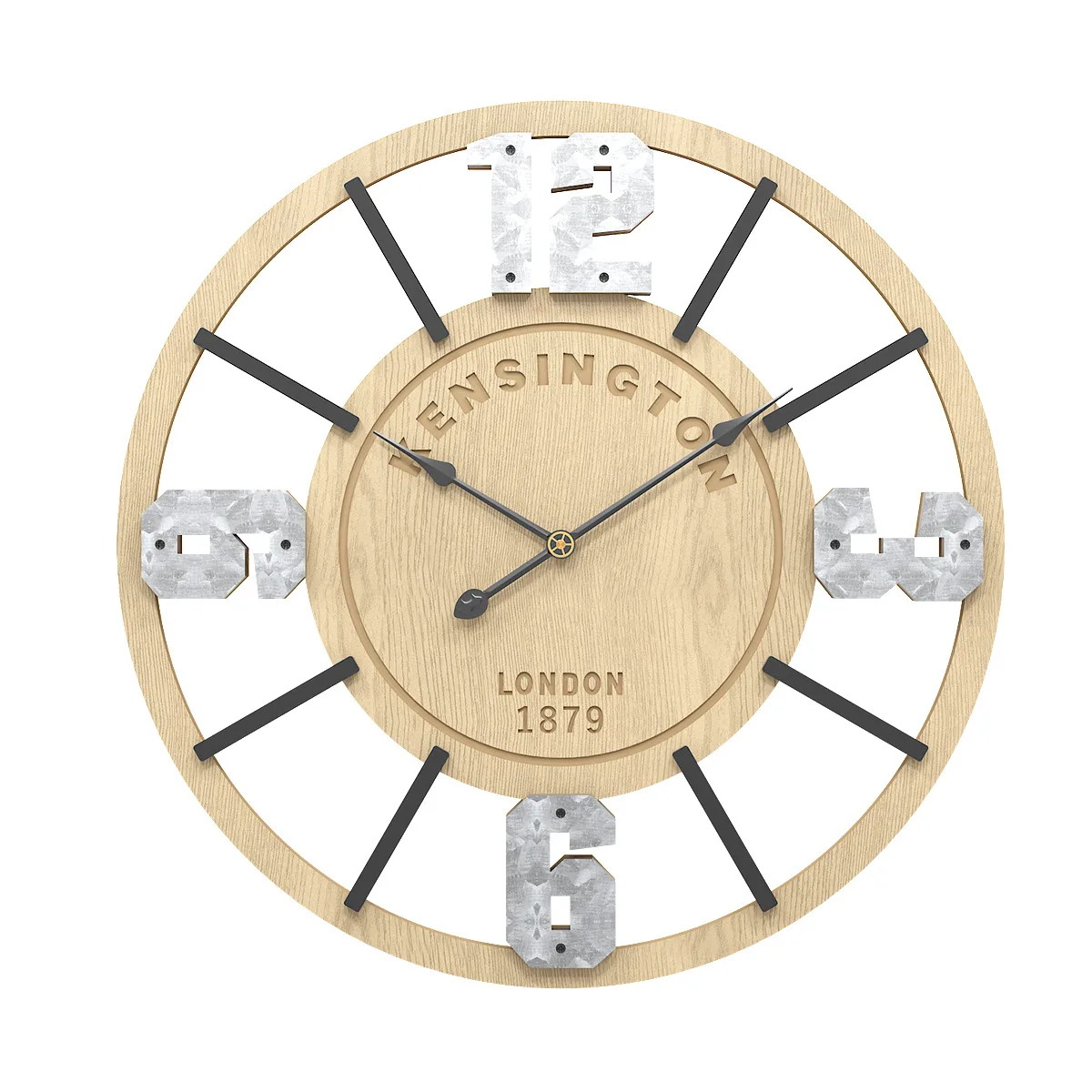

Creative 3d Large Wall Clock Home Decor Wooden Nordic European-Style Wall Clocks Living Room Silent Watch Duvar Saati Gift FZ987