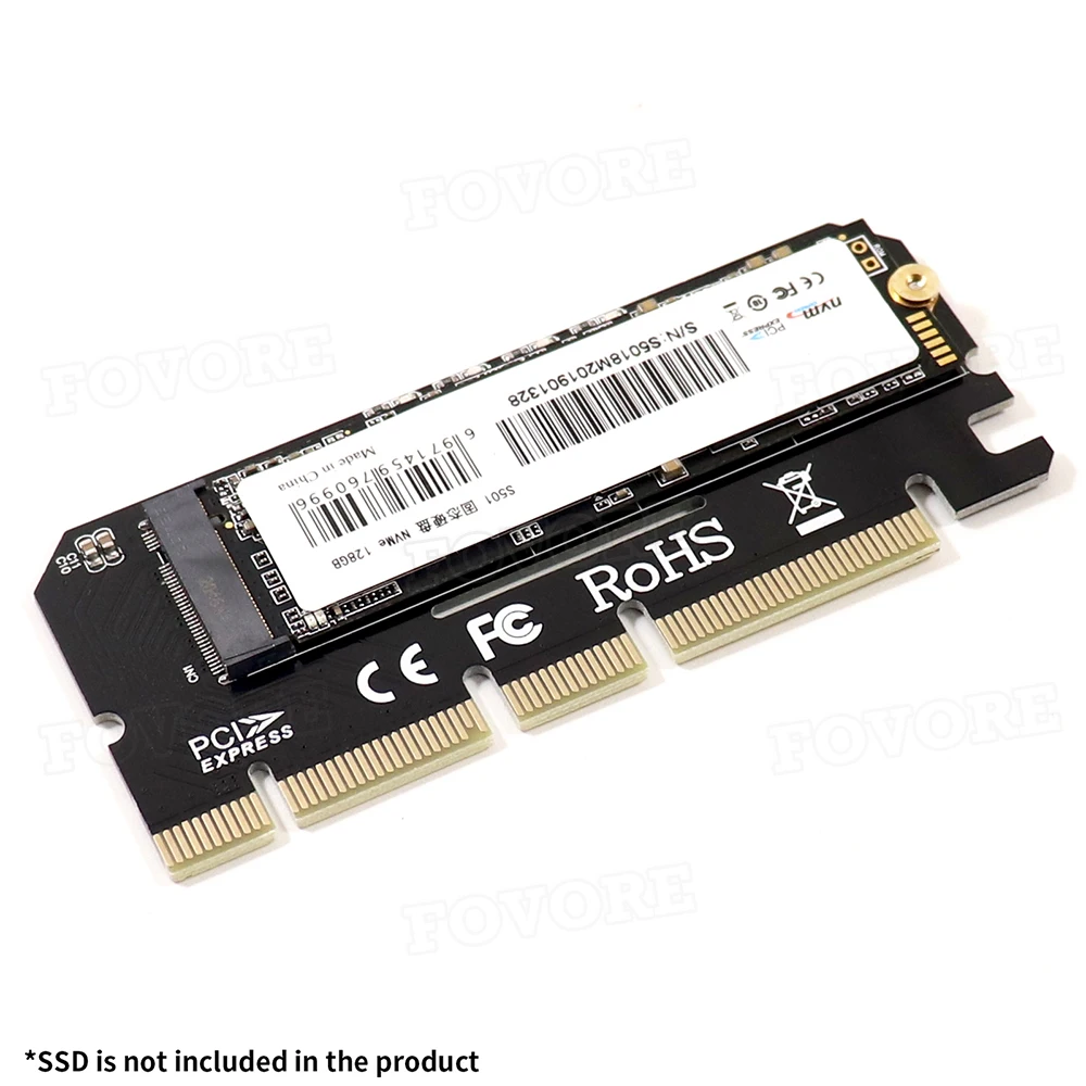 Carte de Disque Dur M2 M.2 Vers Pcie X16 Riser Card Pcie Vers M2