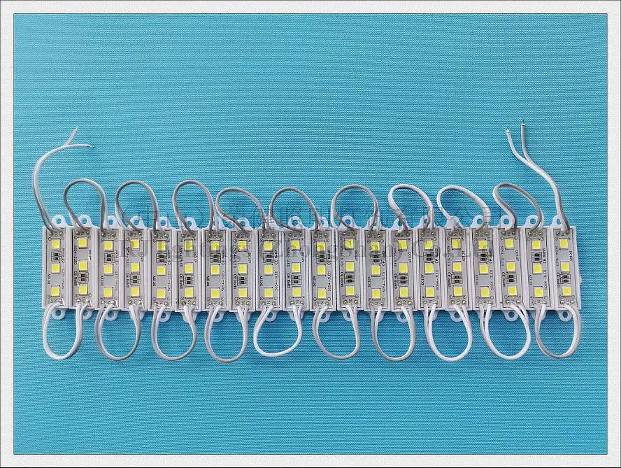 SMD 5054 Светодиодный модуль для вывески channel letters DC12V 3 светодиодный 0,9 W 100lm IP65 CE 45 мм* 12 мм высокий яркий