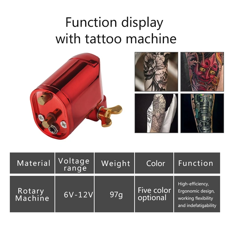 Motor Tattoo Rotary Machine Professional Body Art Tattoo Shader Equipment For Body Art Tattoo EU Plug