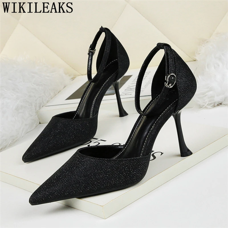 

pumps women shoes glitter heels evening shoes sexy high heels stiletto mary jane shoes extreme high heels sapato feminino buty