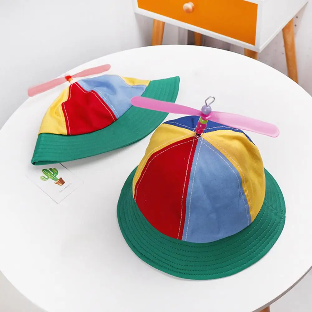 

Lovely Cute Trendy Unique Design Colorful Pinwheel Children Soft Sunshade Bucket Hat Outdoor Sports Baseball Cap Christmas Gift