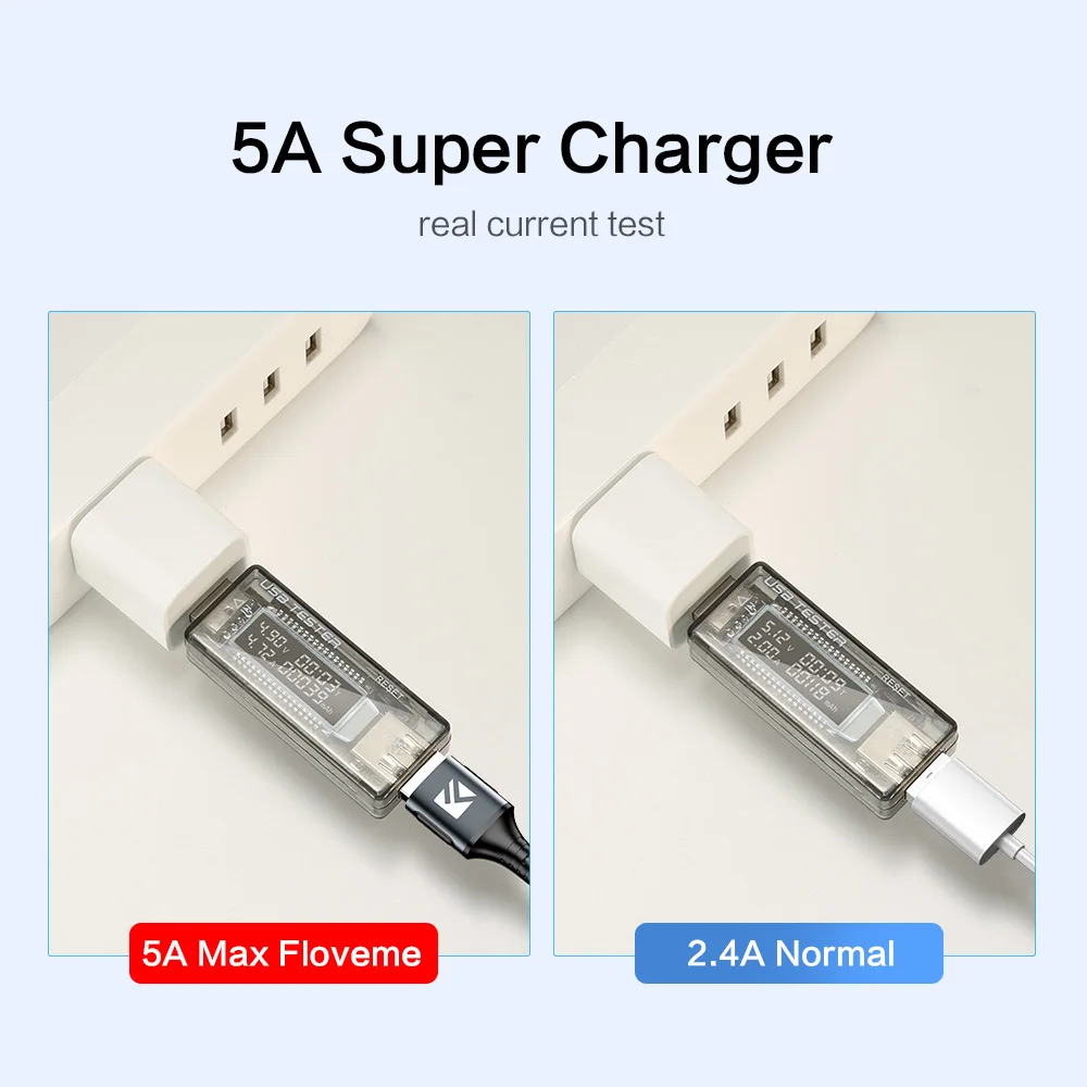 FLOVEME 5А usb type-C кабель для samsung Galaxy Note 10 Plus 10 9 кабель для быстрой зарядки usb type-C Магнитный зарядный кабель для передачи данных