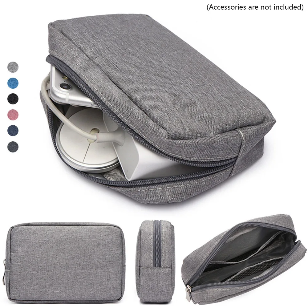 

Storage Bag Portable USB Cable Earphone Organizer Makeup Cover Travel Gadget Devices Pouch Digital Accessories Large Capacity