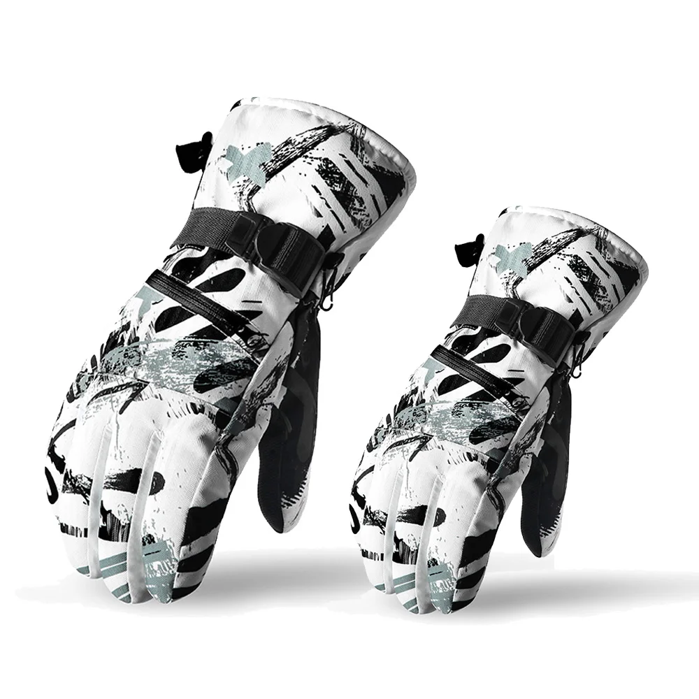 Мужские зимние теплые мотоциклетные велосипедные защитные перчатки водонепроницаемые ветрозащитные подходят для спорта на открытом воздухе