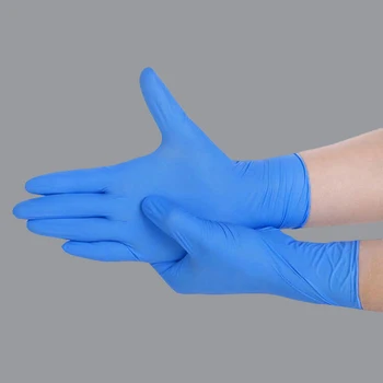 

10 Pairs Blue Disposable Latex Gloves For Home Cleaning Food/Rubber/Garden Gloves Universal For Left and Right Hand