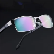 NYWOOH, анти-синий светильник, блокирующие очки для мужчин, бизнес очки для компьютера, оптические металлические полуоправы, мужские очки