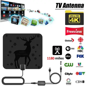 

1180 Mile 4K Smart TV Antenna 1080P Digital TV Antenna Television Antenna Aerial Satellite Receiver Amplifier Signal Booster
