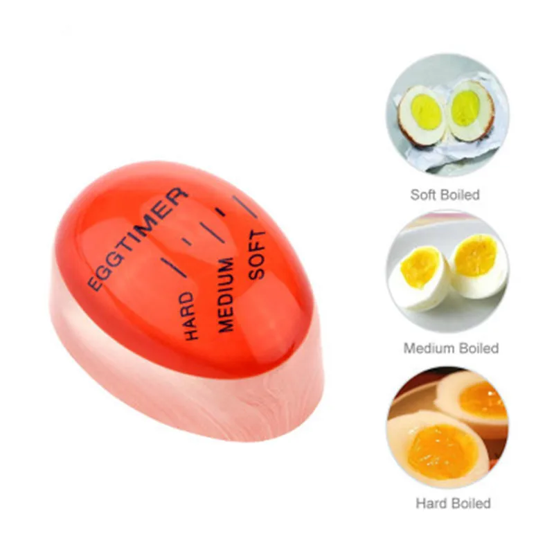 2шт яйцо идеальный цвет таймер с изменяющимся вкусным мягким вареным яйцом кухонный экологически чистый Смола Яйцо Таймер красный таймер инструменты