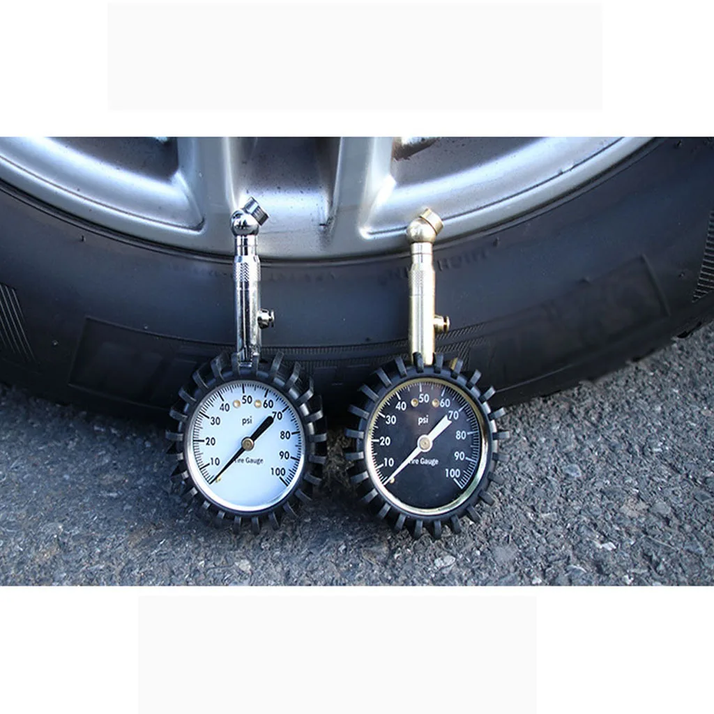 Car Vehicle Automobile Tire Tyre Air Pressure Gauge 0-100psi Dial Meter