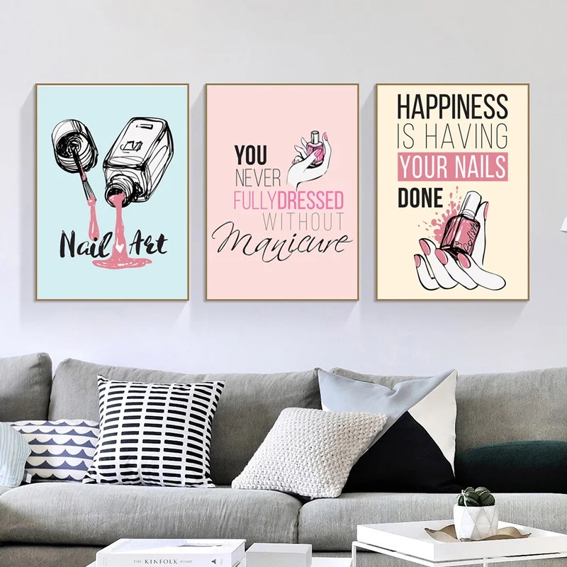 5D-DIY-Cartoon-Nail-Polish-Quotes-Diamond-Embroidery-Mosaic-Wall-Art-Canvas-Painting-Nordic-Diamond-Painting