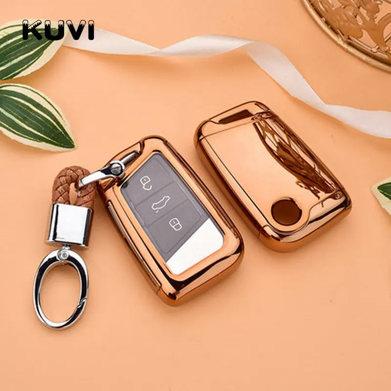 TPU высокого качества+ PC ключи дистанционное управление крышкой корпуса держатель подходит для Volkswagen VW Passat B8 Skoda Superb A7 автомобильные аксессуары