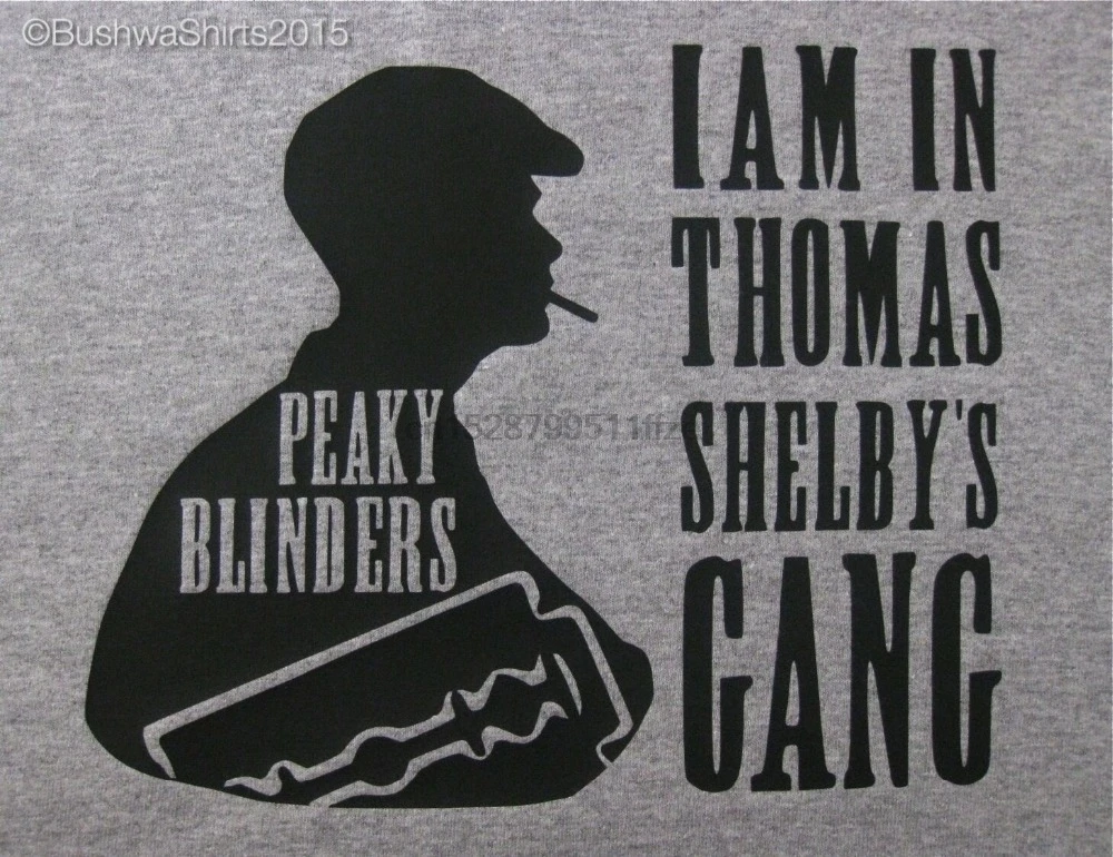 Ladies PEAKY BLINDERS Style Thomas Shelby Birmingham Inspired T Shirt Top Mens 