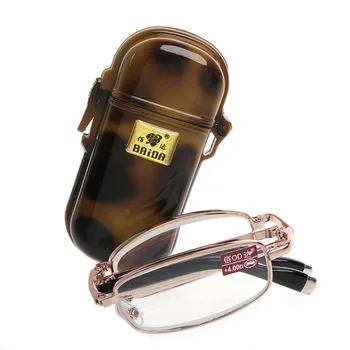 

2019 New Unisex Folding Reading Glasses Full Frame Eyeglass With Case