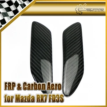 

Car-styling Mazdaspeed Style Carbon Fiber Rear Spoiler End Cap Glossy Finish MS Wing Splitter Lip Drift Kit For Mazda RX7 FD3S