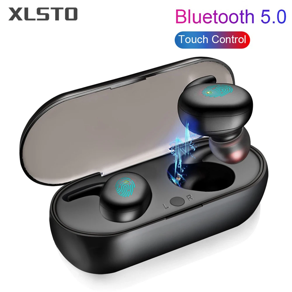 

Portable X26 TWS Touch earphones Bluetooth 5.0 Wireless Earphones Sports Earphone 3D Stereo Sound Earbud with Mic Charging box