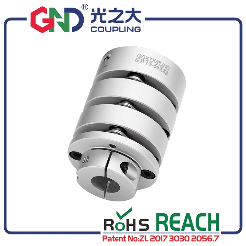 

GND three diaphragm flexible coupling aluminum alloy clamp for shaft encoder coupler stepmotor connect quick couple for CNC disc