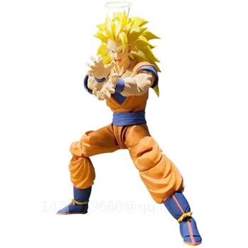 

16CM Anime Dragon Ball Goku Son Kakarotto Super Saiyan Battle Version PVC Action Model Collectible Toy Statue Free Shipping G534