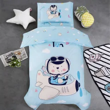 3 шт./компл. детское постельное белье натуральный хлопок кроватки Постельное белье детское постельное белье включает наволочка простыня Стёганое одеяло крышка мультфильм Постельное белье