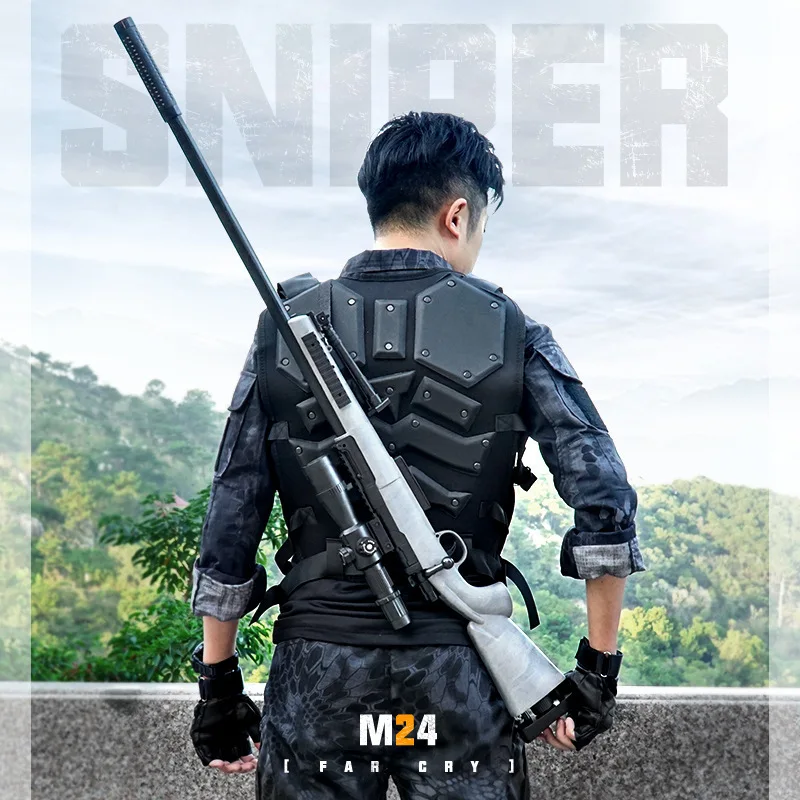 

Luo Chen Hot Selling M24 Sniper Rifle AWM Water Gun Children for the Bomb under Chicken 98k-Emission Bullet Toy