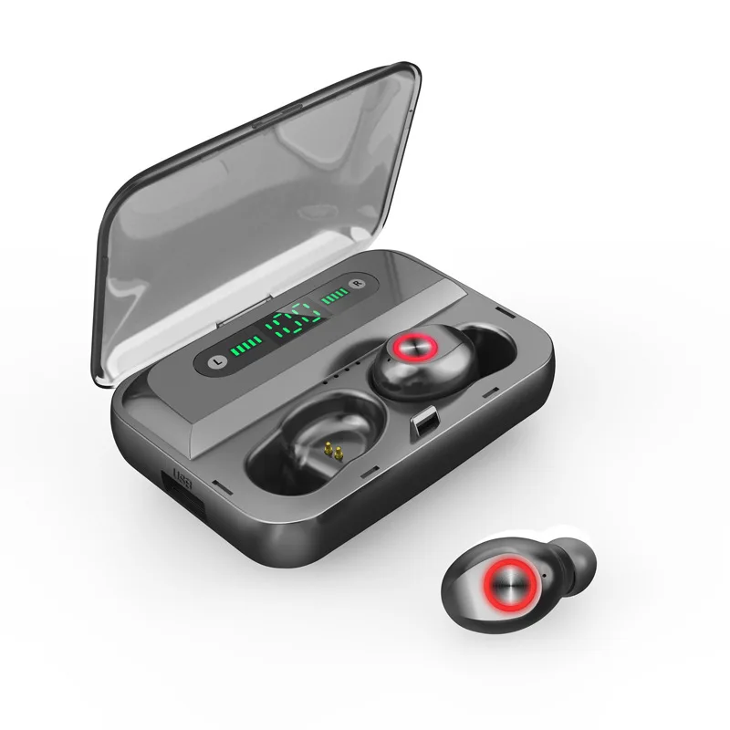 

EARDECO TWS 5.0 Bluetooth 6D Stereo Earphone Wireless Earphones LED Display Waterproof Earphones 1200mAh Power Bank for Phone