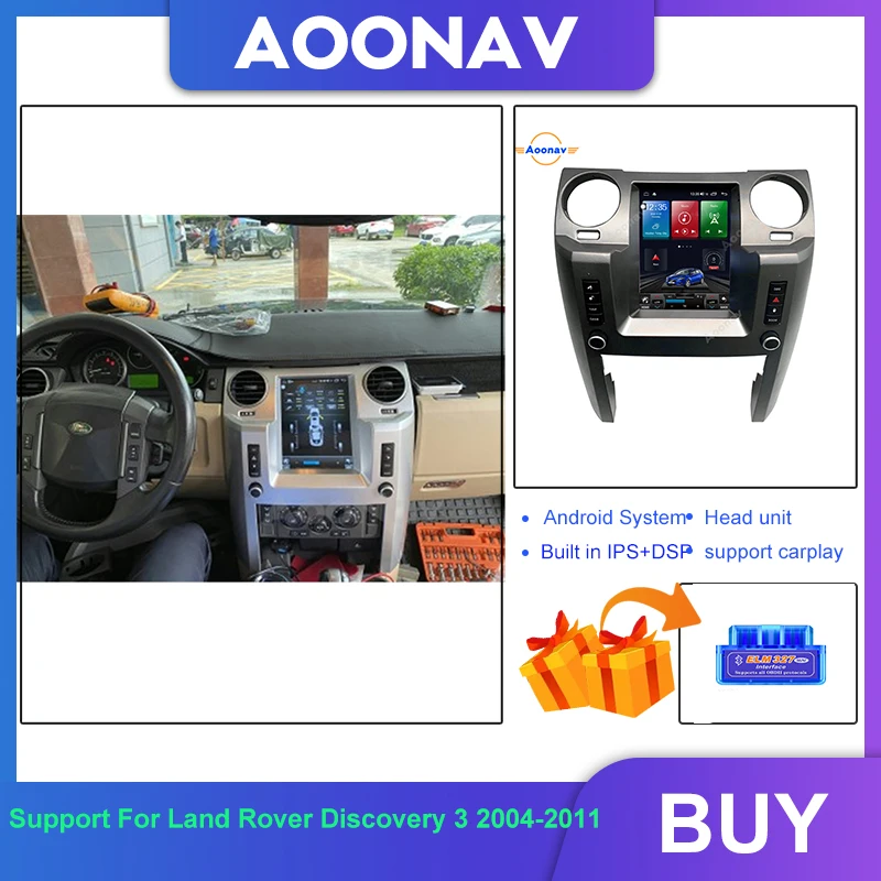 

Car Radio For Land Rover Discovery 3 2004-2011 Vertical Screen GPS Navigation Auto Radio 128G Android System Multimedia Player