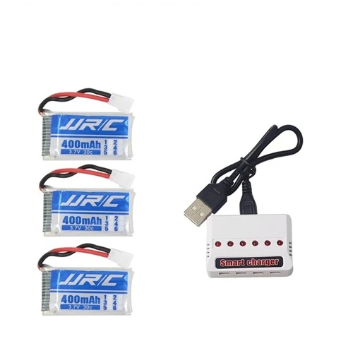 3,7 V 400mah 30C перезаряжаемый аккумулятор для JJRC H31 RC ЗАПАСНЫЕ ЧАСТИ 3,7 V Lipo аккумулятор и зарядное устройство для JJRC H31 - Цвет: Pink