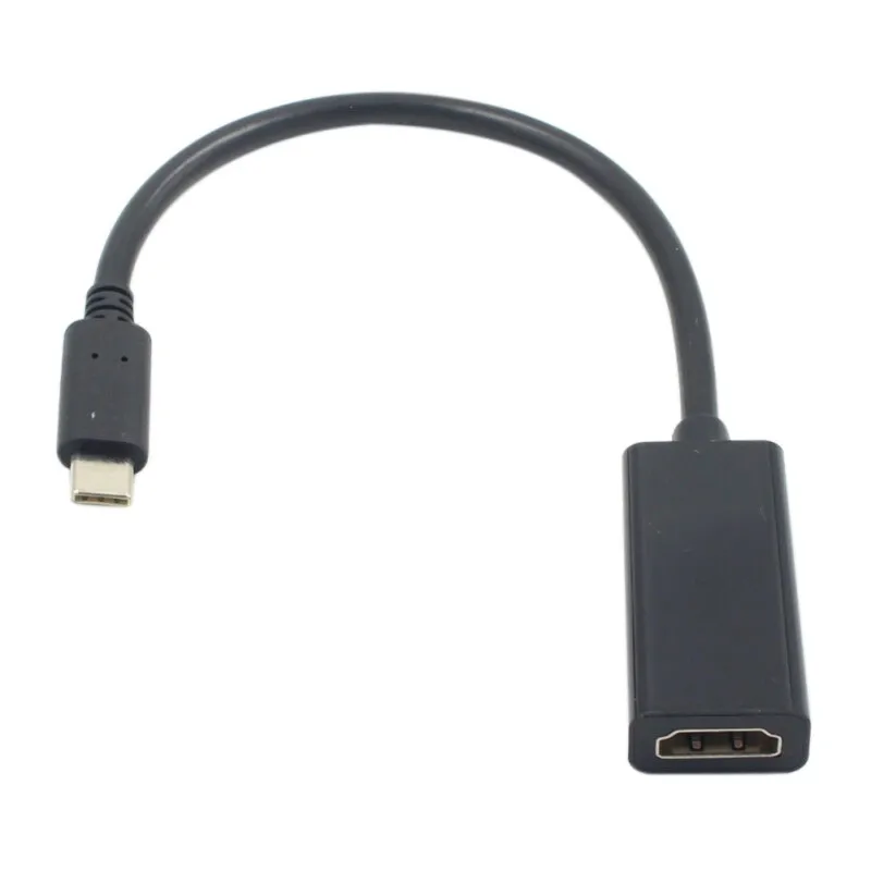 

New Type-C To HDMI Adapter Cable Mini Ultra-thin USB-C Audio Video Converter For Projector Monitor Television Accessories