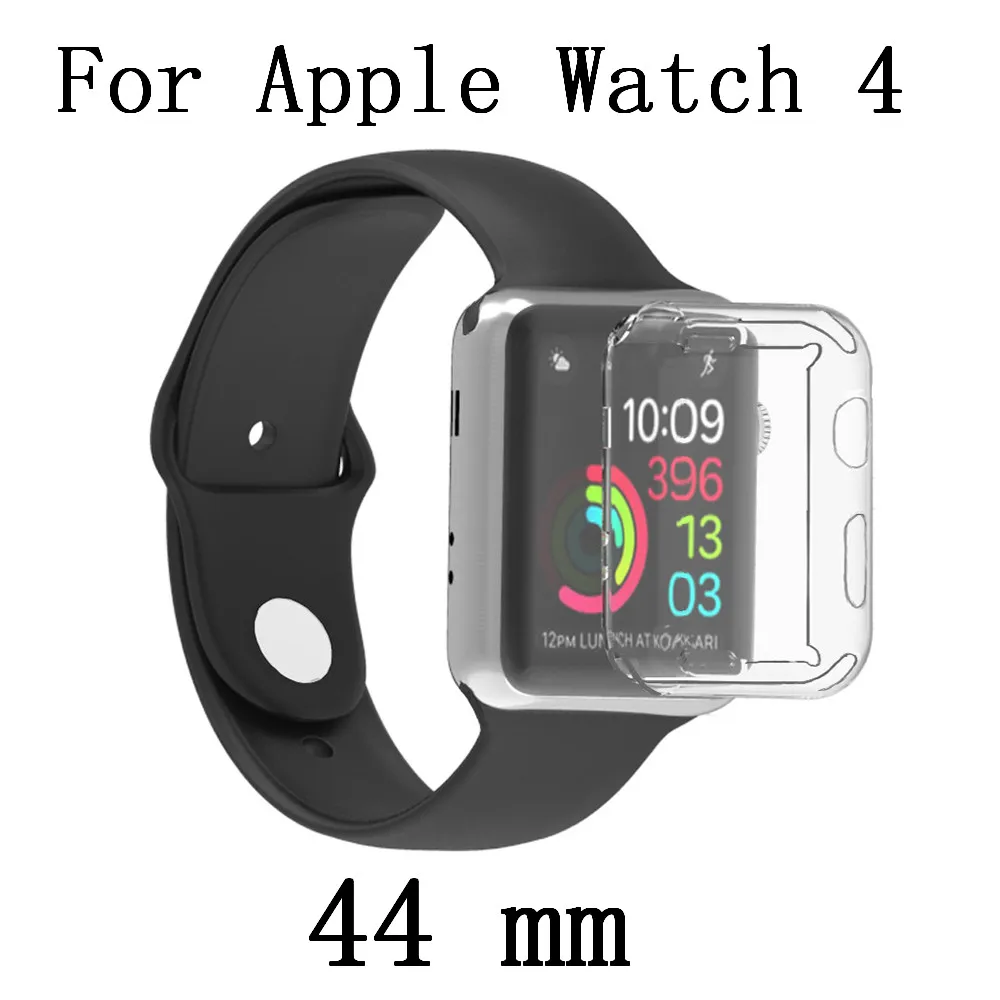 04 Для Apple Watch/2/3/4 поколения корпус для часов Часы защитный TPU чехол анти-полка гардероба 38/42/40/44 мм Смарт-часы аксессуары - Цвет: 04