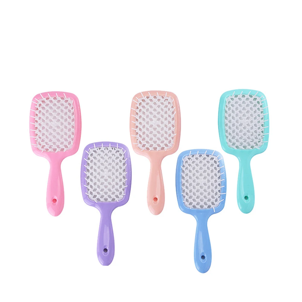 Massage Comb Hairdressing-Tool Hair-Brush Salon Scalp Women New DIY Wide Home Hollowing-Out