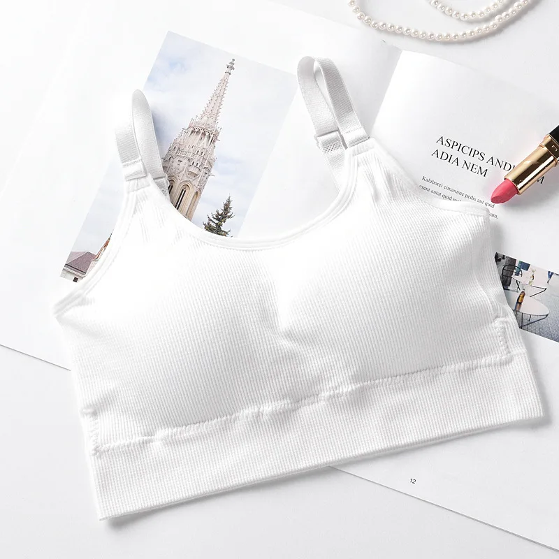 Sports Bra Women Lingerie Seamless Brassiere Full Cup Breathable Bralette Wire Free Sleep Bra Tube Top