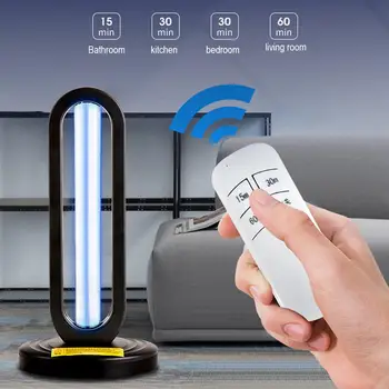 

38W UV Sterilizer Light UVC Ultraviolet Lamp Lamp Glass Tubes 110V with Remote Control Ozone Generator Home Indoor Disinfection