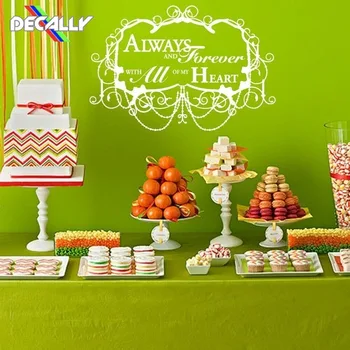 

Decally Happy Weding Quota Wall Board Stickers Applied for Wedding Decoration All Kinds of Types Can Be Chosen