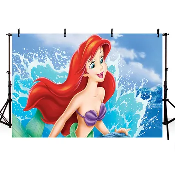 

TAIBO Vinyl Background Photography Seabed Mermaid and Various Fish Background Children Party Photo Studio Backdrop Photocall