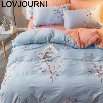 

King Size Fundas Nordicas Parure Colcha Casal Couvre Lit Luxe Cotton Bedding Linen Bed Roupa De Cama Sheet And Quilt Cover Set