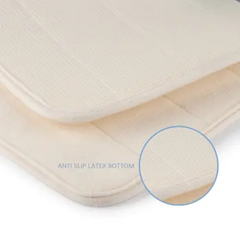 

Vertical Grain Memory Cotton Carpet Soft Mat Home Bathroom Mat Powerful Anti-Skid Pad Quick Water Absorbent Mat 40x60CM