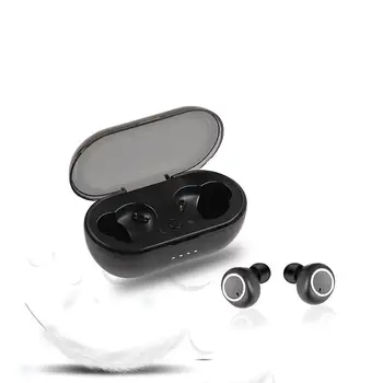 

5.0 Earphone Headphone Wireless Headset Hifi Stereo Bass Earpiece Noise Resolute Sport Earbuds Waterproof For Android Ios