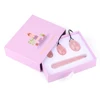 Oeuf Yoni en Quartz Rose naturel, œufs de Jade pour femmes, exercice Kegel, muscles vaginaux, boule de serrage, masseur de Jade, œufs Kegel en cristal 4