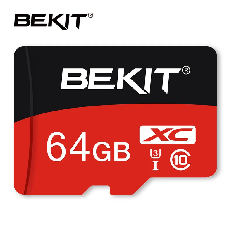 RB-64GB no gift Высокоскоростной Micro SD карта Bekit 4 ГБ 8 ГБ 16 ГБ 32 ГБ класс 10 UHS1 карта памяти MicroSD 64 Гб 128 ГБ 256 ГБ UHS-3 мини флэш-карта TF карта cartao de memoria для камеры телефона - Емкость: RB-64GB no gift