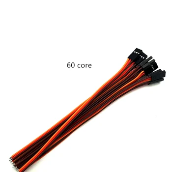 

100Pcs 30cm Single Header Male 3P 60 Core Filaments DuPont Wire Extension Leads For Airplane Model Serve Motor Brown-Red-Orange