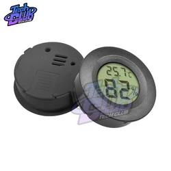 Colorful Mini LCD Digital Thermometer and Hygrometer (Black)